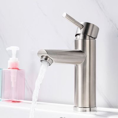 Robinet adapté aux besoins du client d'acier inoxydable de Logo Silver SUS304 facile à installer