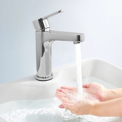 Robinet d'évier d'acier inoxydable de sécurité de robinet de santé de la CE ISO9001 solides solubles durable