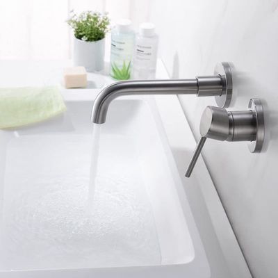 Résistance sans plomb de saleté de corrosion de robinet de bassin de salle de bains de bâti de mur