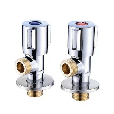 Surface polie préservative de valve blanche argentée de Luster Stainless Steel Bathroom Angle
