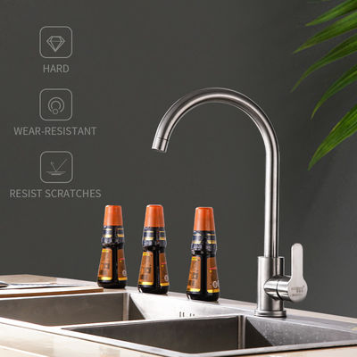 Robinet inoxydable de polissage contemporain de cuisine de tréfilage de robinet d'évier d'acier inoxydable