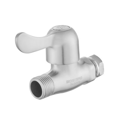 Valve d'angle acide de polissage de douche d'acier inoxydable de valve d'angle de salle de bains de résistance d'alcali
