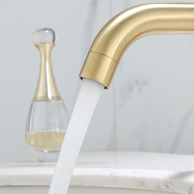 Faucon de bassin en acier inoxydable de taille standard avec eau chaude froide