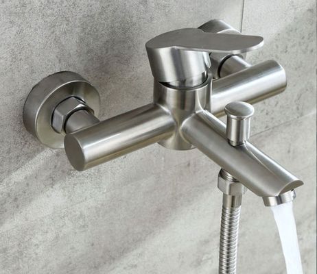 Résistance à hautes températures de robinet d'évier de salle de bains d'acier inoxydable de résistance d'huile