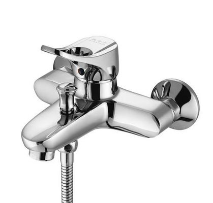 Lumineux sans plomb d'électrodéposition d'acier inoxydable de robinet extérieur de Bath beau