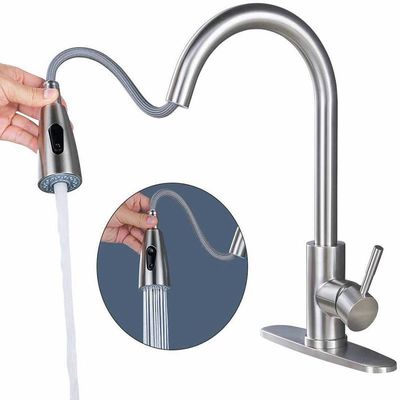 ISO9001 a balayé l'OEM de robinet de cuisine d'acier inoxydable retire le robinet d'eau