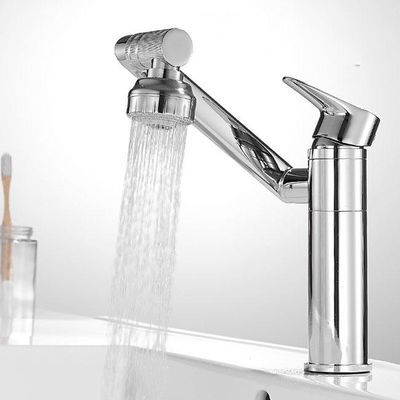 ODM robinet simple d'évier de poignée de 360 de degré de pivot d'or montages de douche sans plomb