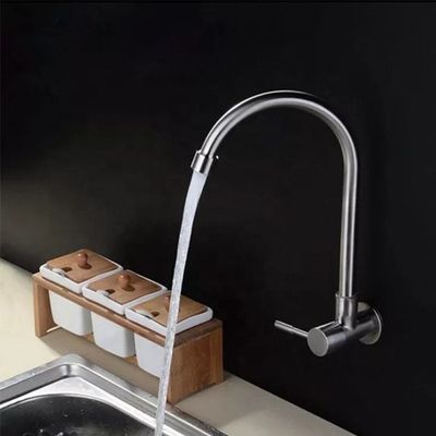 ODM d'OEM simple de brossage de polissage de robinet de bâti de mur de trou de robinet froid simple de bassin
