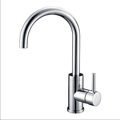 Robinet simple monté par plate-forme simple contemporaine d'eau froide de trou de robinets de bassin de robinet
