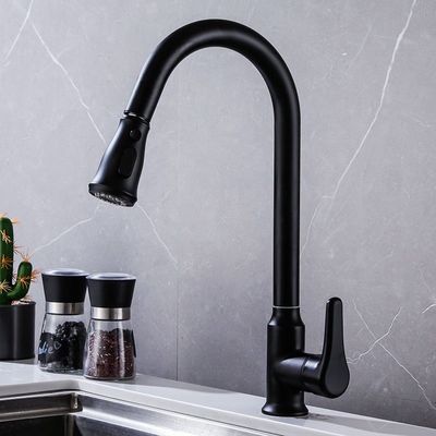 Résistance télescopante de saleté de corrosion de robinet de vaisselle d'acier inoxydable d'ODM d'OEM