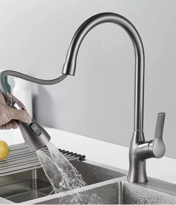 Agent de conservation sans plomb sûr balayé poli de plat de robinet télescopique de lavage