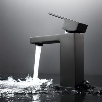Robinet noir balayé résistant de lavage de plat de saleté plaquant Matte Black Basin Taps