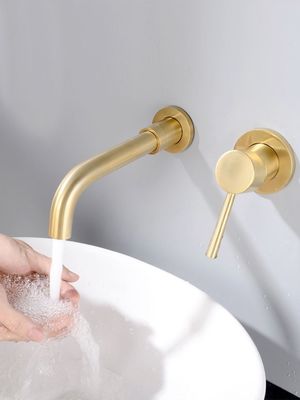 Saleté de robinet de cuisine cachée par or d'acier inoxydable d'OEM résistante