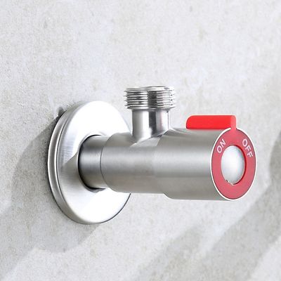 La valve d'angle de douche d'acier inoxydable a poli la résistance de saleté de corrosion superficielle