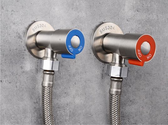 Résistance à l'usure d'oxydation d'arrêt d'angle de salle de bains d'acier inoxydable anti
